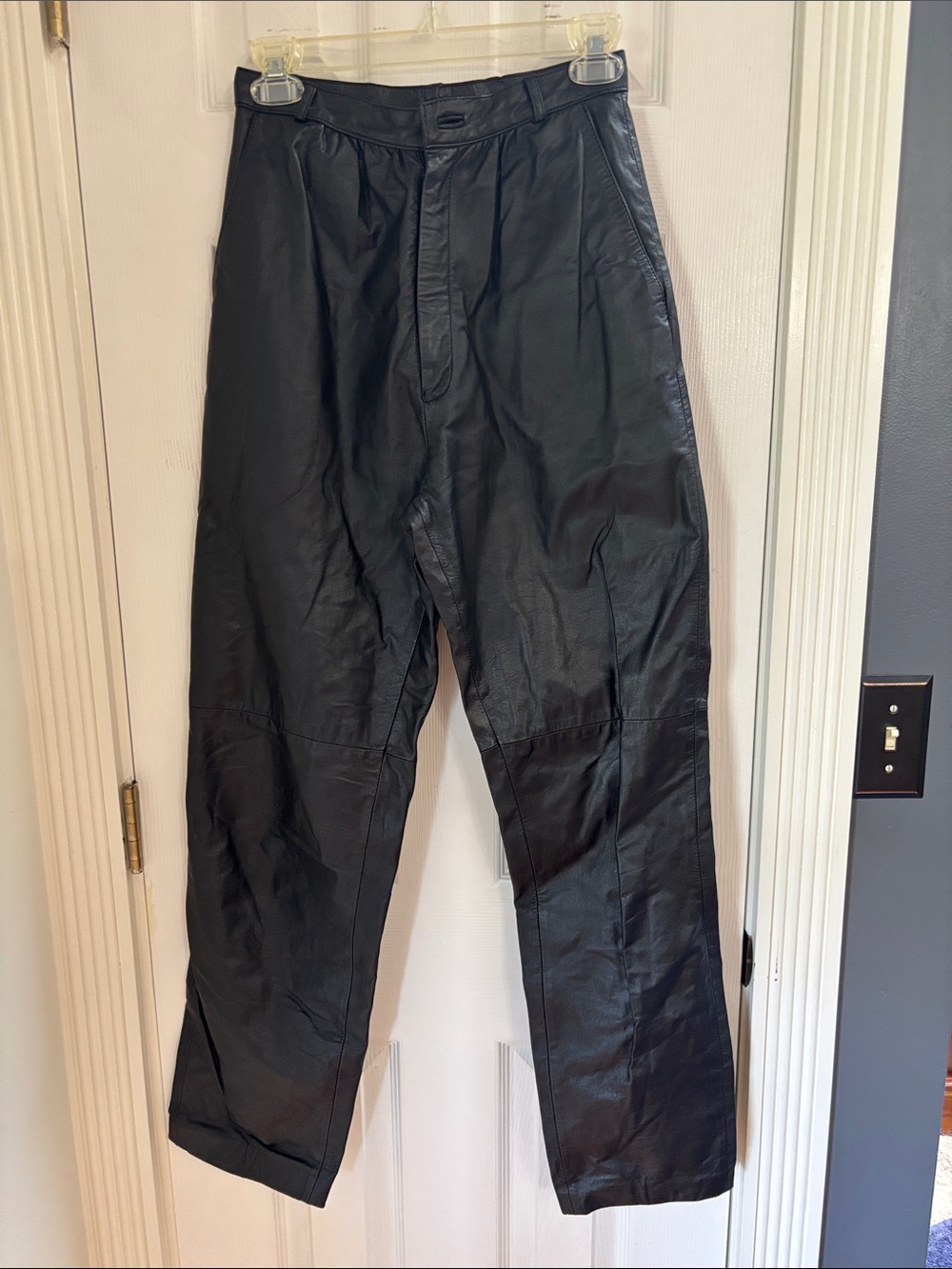 Avanti Black Skinny Leather Pants